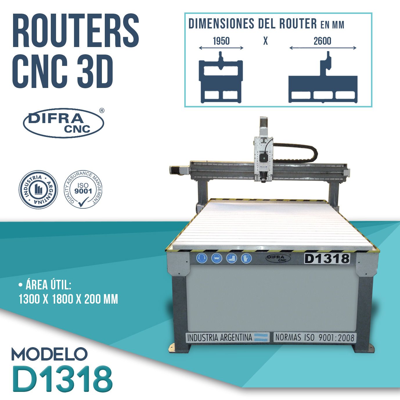 Router Difra CNC D1318